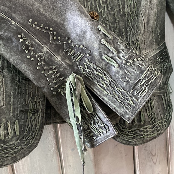 Beautiful Double D Ranch leather jacket - Picture 3 of 6